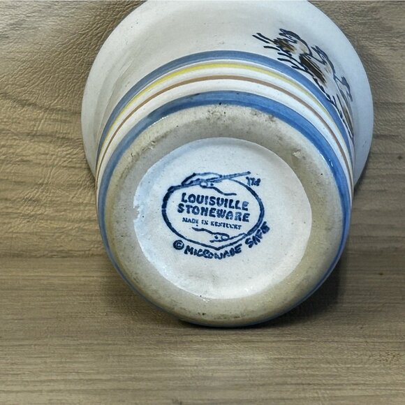 Louisville Stoneware Punch Cup 3 French Hens 12 Days of Christmas Mug Tumbler - Picture 6 of 6